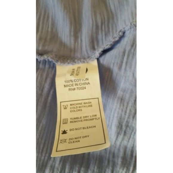 Mod-O-Doc Draped Knit Open Front Cardigan Sweater M Blue New - Picture 6 of 6